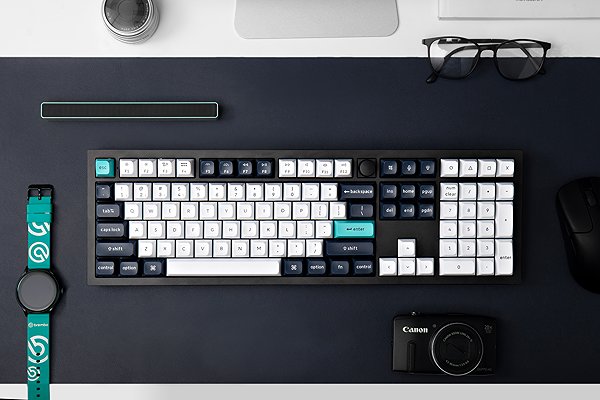 Gaming Keyboard Keychron Q6 Max Swappable RGB Backlight Banana Switch Knob Version - Black, US ...