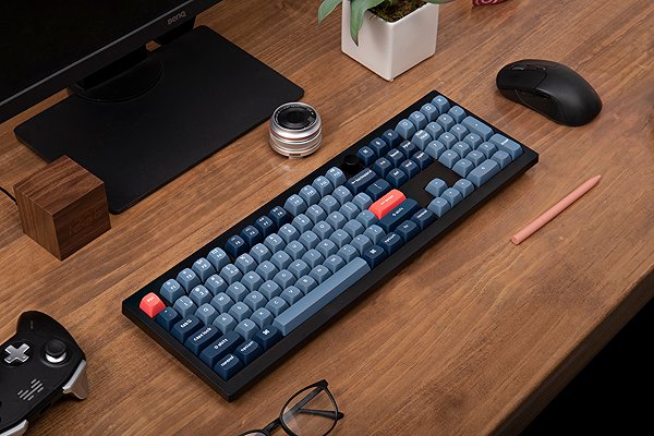 Gaming Keyboard Keychron V6 Max Swappable RGB Backlight Brown Switch - Black - Knob Version, US ...
