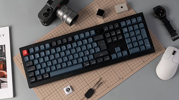 Gaming Keyboard Keychron V6 Max Swappable RGB Backlight Red Switch - Black - Knob Version, CZ/SK ...