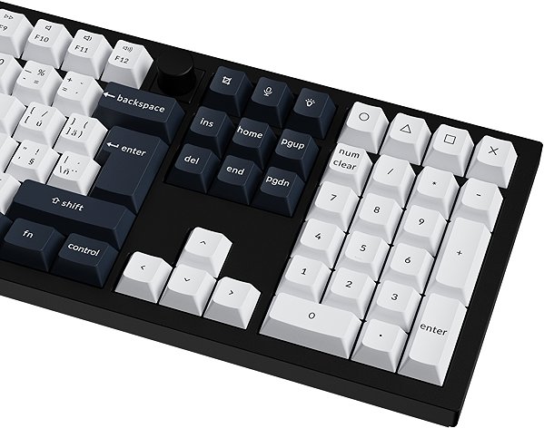 Gaming Keyboard Keychron Q6 Max Swappable RGB Backlight Red Switch Knob Version - Black, CZ/SK ...