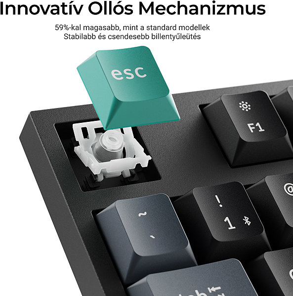 Keyboard Keychron B33 Scissor Switch, Black - HU ...