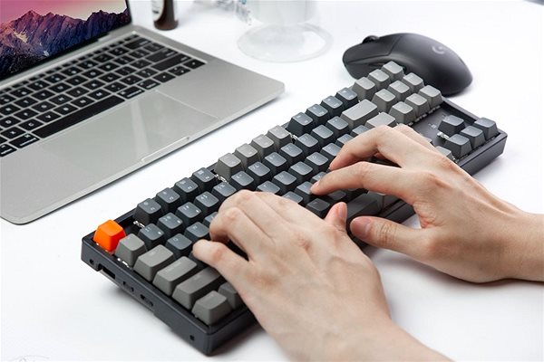 Gaming-Tastatur Keychron K8-Q1 Optical RGB Backlight Banana Switch ...
