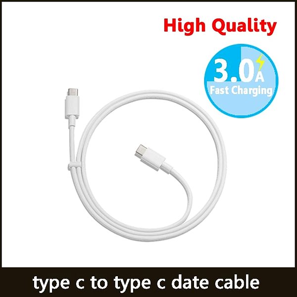 Data Cable HangZhou USB TypeC to USB TypeC Date Cable, 3A, White, 1m, 65W, Support for Macbook Pro Thinkpad Mat Features/technology