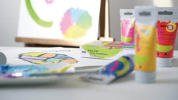 Temperfarben KREUL KIDS ART für Kinder, 30 ml x 8 Farben ...
