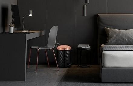 Rubbish Bin Berlingerhaus BH-1730 5 L Black Rose Collection ...