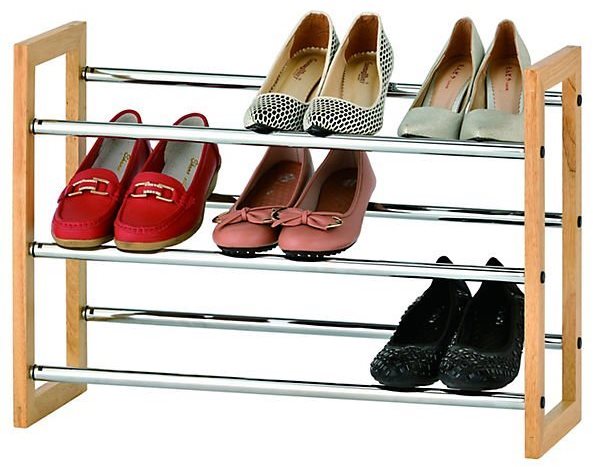 Shoe Rack Kesper Three-tier Extension Shoe Cabinet ...
