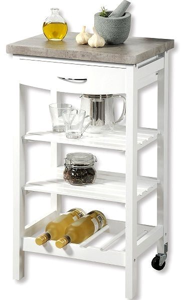 Shelf Kesper Mobile Kitchen Storage Rack Lifestyle