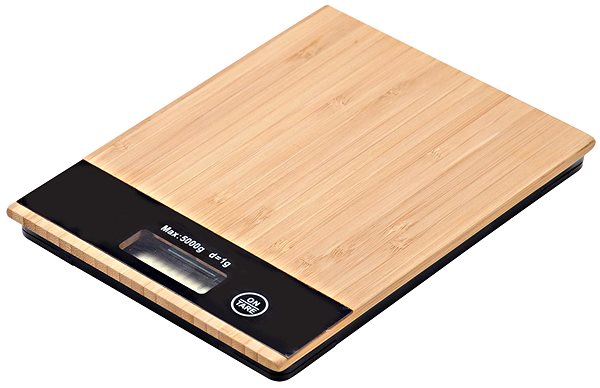 Kitchen Scale Kesper Bamboo, Digital Lateral view