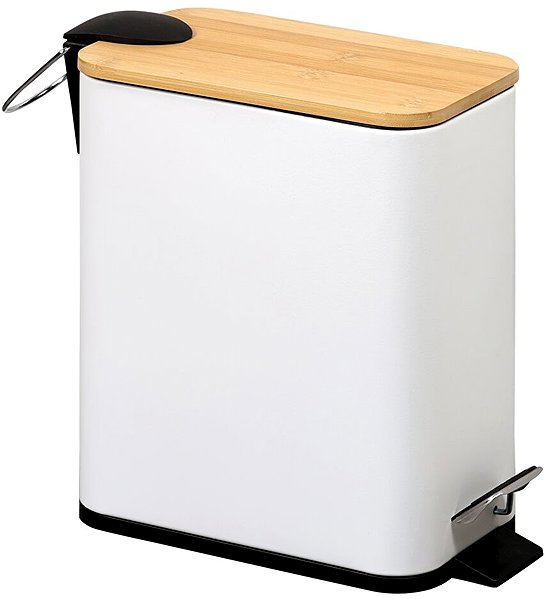Rubbish Bin KESPER Cosmetic basket with soft closing 5 l, white ...