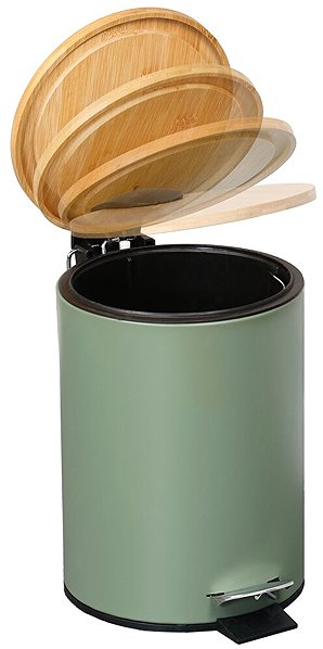 Rubbish Bin KESPER Cosmetic basket with soft closing 3 l, green ...