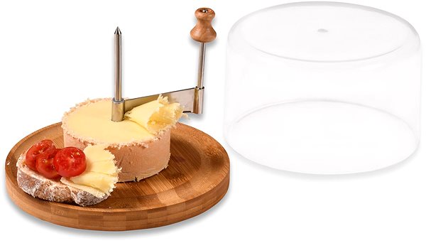 Krájač Kesper Bambus krájač na syr s poklopom 22 cm ...