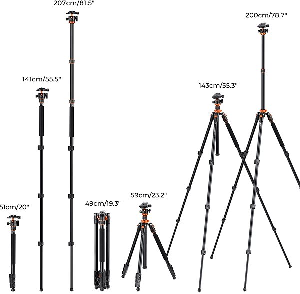 Tripod K&F Concept KF09.087V6 Camera tripod ...