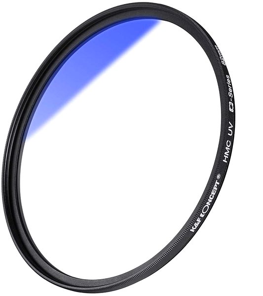 UV-Filter K&F Concept Classic Series HMC UV Filter + CPL Filter - 52 mm + blaues und weißes Tuch ...