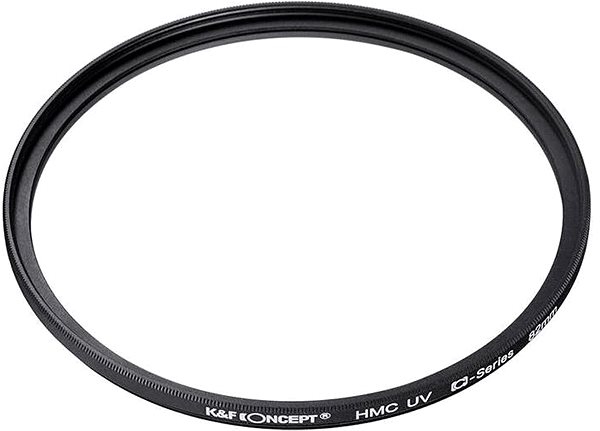 UV-Filter K&F Concept Classic Series HMC UV Filter + CPL Filter - 58 mm + blaues und weißes Tuch ...