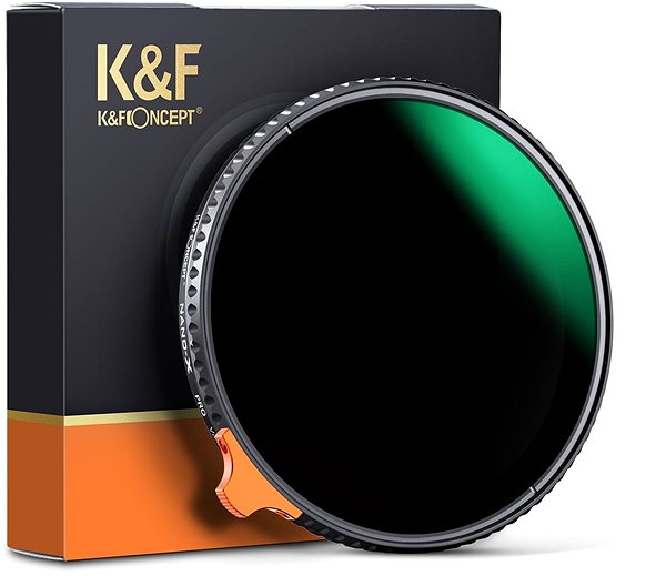 ND filter K & F Concept Nano-X Slim variabilný filter ND2-400 – 55 mm ...