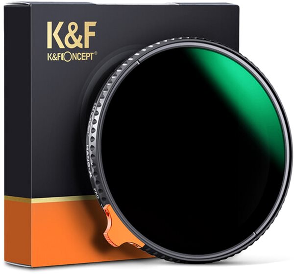 ND-FIlter K&F Concept Nano-X Slim Variable Filter ND2-400 - 52 mm + 2 Tücher ...