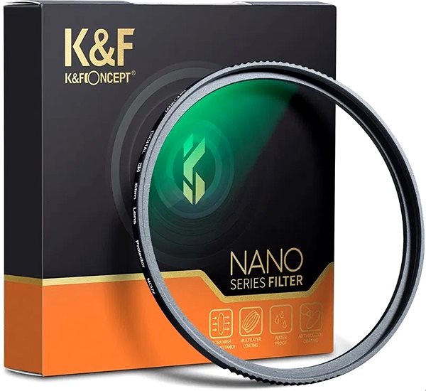 Protective filter K&F Concept Super Hard MCUV protective filter - 72 mm + 2 pieces of cloth .