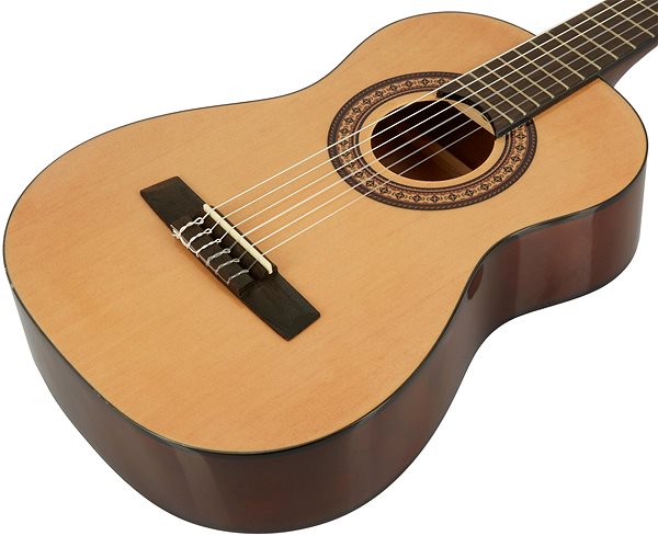 Klassische Gitarre Kohala 1/2 Size Nylon String Akustikgitarre Seitlicher Anblick