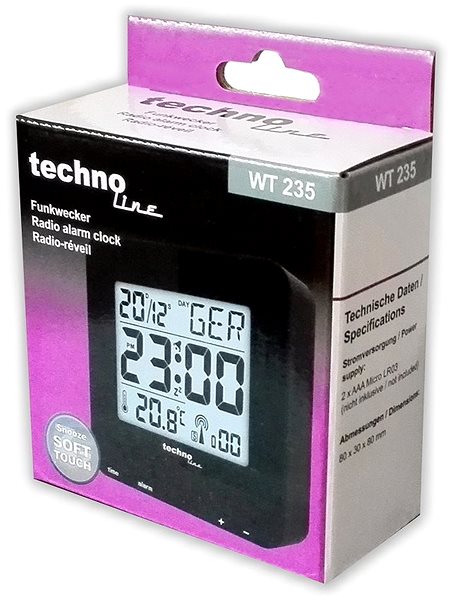 Alarm Clock TECHNOLINE WT 235BK Packaging/box