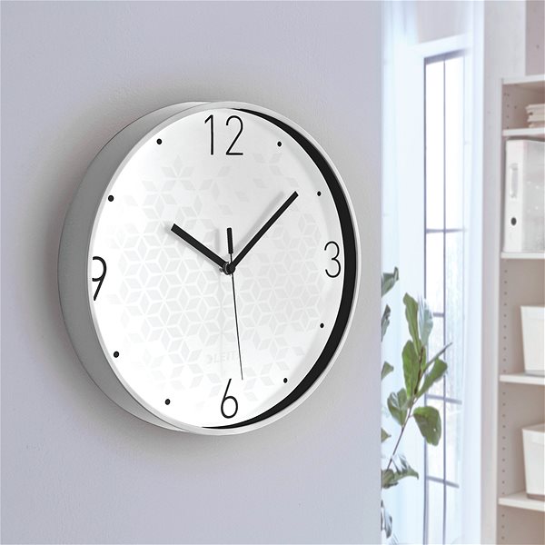 Wall Clock LEITZ Wow 573485 White Lifestyle