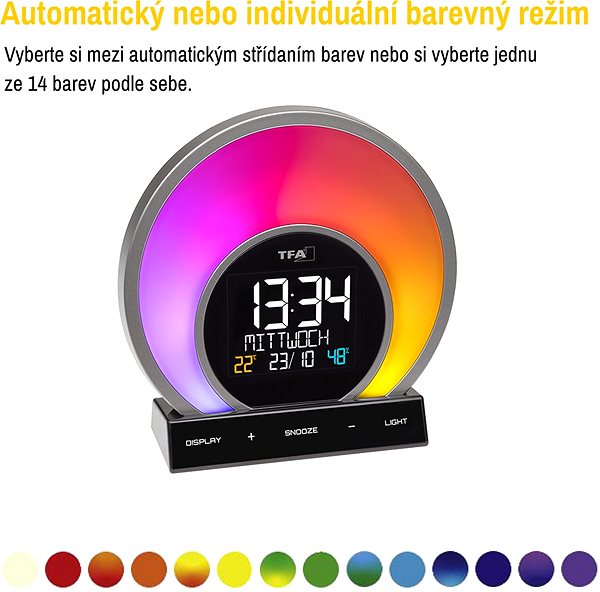 Alarm Clock TFA60.2026.01 SOLUNA Features/technology