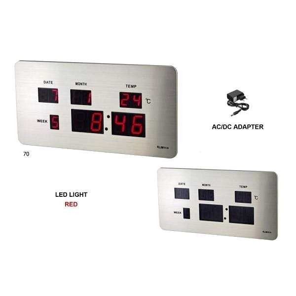 Alarm Clock MPM-TIME DIGITAL C02.3673.70. RED LED Features/technology