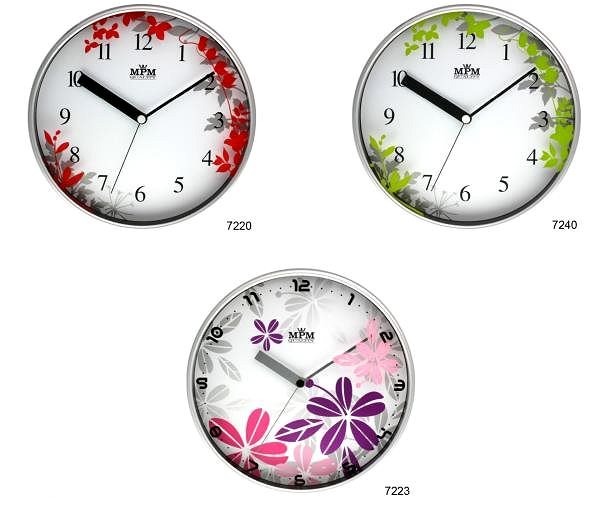 Wall Clock MPM-TIME E01.3087.7223. Features/technology