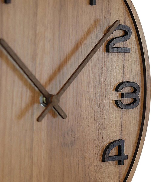 Wall Clock MPM-TIME 3D Wood - E01.3943 E01.3943.50 ...