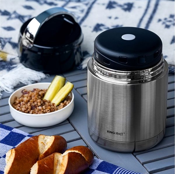 Thermos KINGHOFF Thermos with handle 0,8 l, Kh-4375 .