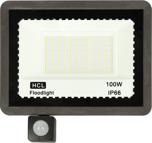LED Reflector KIK KX3095 LED spotlight, IP66, 100 W with motion sensor ...