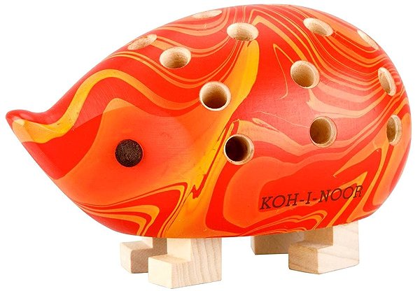 Coloured Pencils KOH-I-NOOR 9960M wooden hedgehog with crayons MAGIC, red, small 24 colours ...