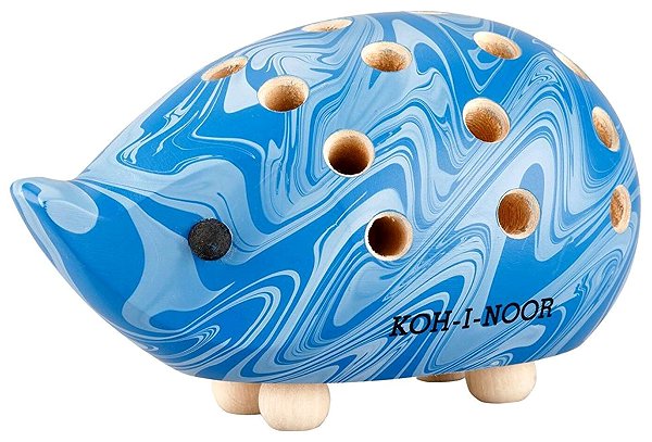 Coloured Pencils KOH-I-NOOR 9960M wooden hedgehog with crayons MAGIC, blue, small 24 colours ...