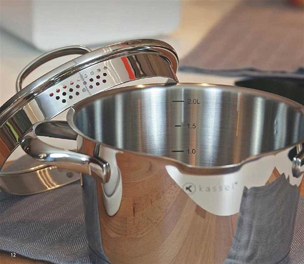 Pot Casserole with strainer 1,7 l Kassel Vienna 93026 ...
