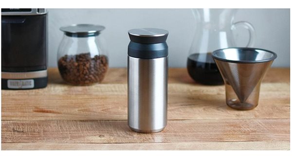 Thermal Mug Kinto Travel Tumbler Silver 500 ml Lifestyle