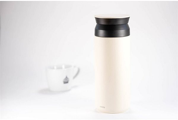 Thermal Mug Kinto Travel Tumbler White 500 ml Screen