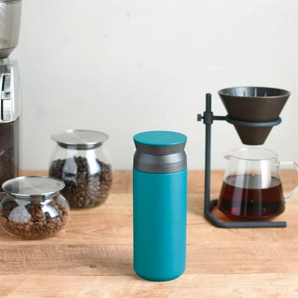 Thermal Mug Kinto Travel Tumbler Turquoise 500 ml Lifestyle