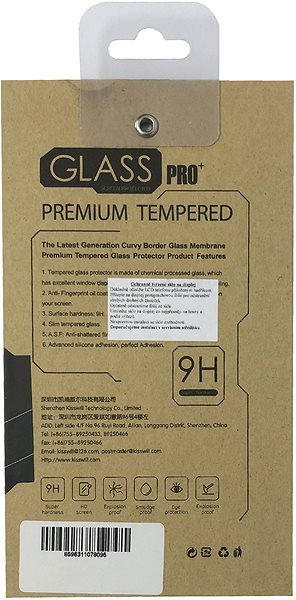 Glass Screen Protector Kisswill 0.3mm for Doogee X90 Packaging/box