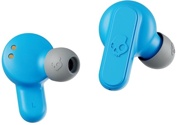 Vezeték nélküli fül-/fejhallgató Skullcandy DIME True Wireless szürke-kék Oldalnézet