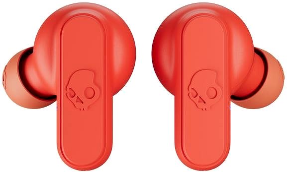 Wireless Headphones Skullcandy DIME True Wireless Gold and Red Back page