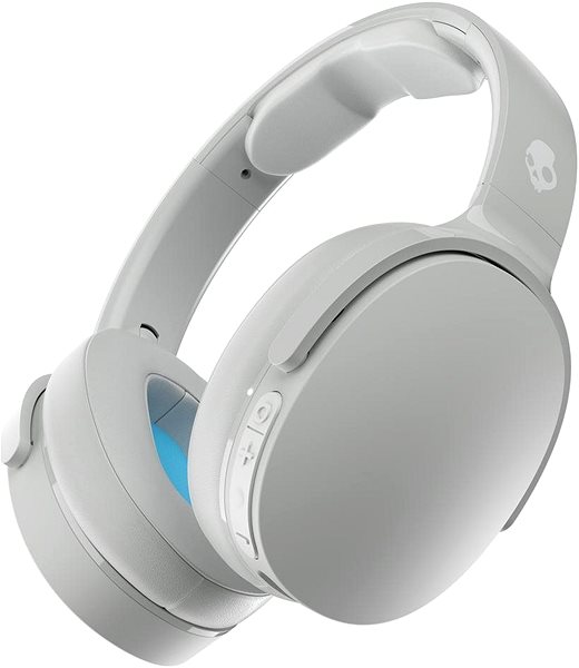 Bezdrôtové slúchadlá Skullcandy Hesh Evo Wireless Over-Ear sivá/modrá Bočný pohľad