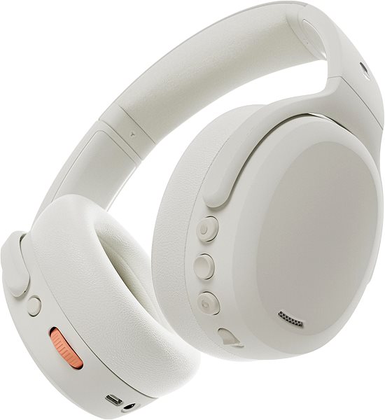 Vezeték nélküli fül-/fejhallgató Skullcandy CRUSHER ANC 2 - Bone / Orange ...
