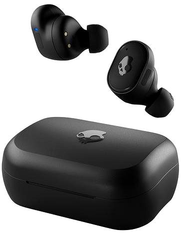 Vezeték nélküli fül-/fejhallgató Skullcandy Grind Fuel True Wireless In-Ear fekete-narancssárga Oldalnézet