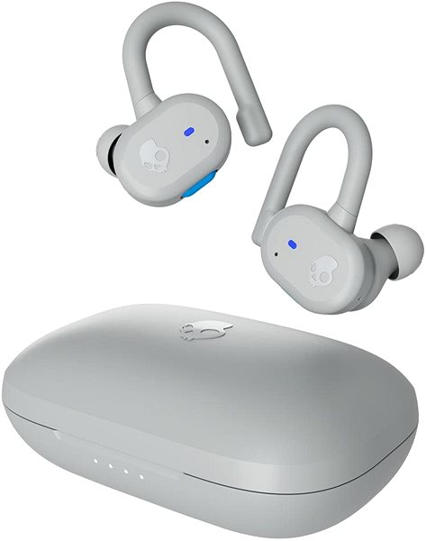 Vezeték nélküli fül-/fejhallgató Skullcandy Push Active True Wireless In-Ear szürke/kék Oldalnézet
