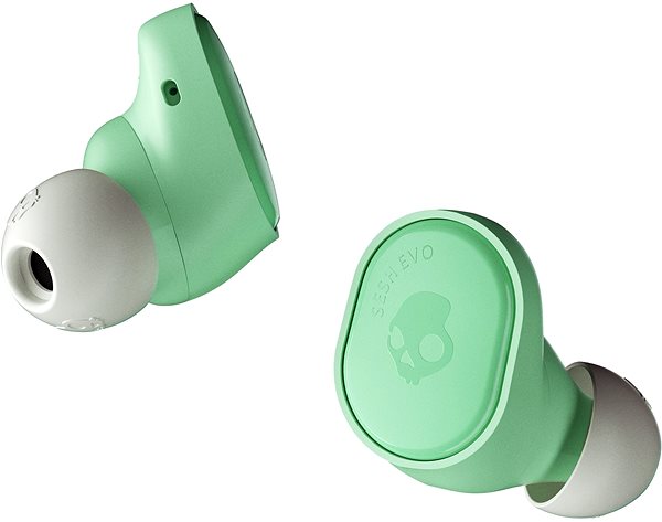 Kabellose Kopfhörer Skullcandy Sesh Boost True Wireless In-Ear hellgrün Seitlicher Anblick