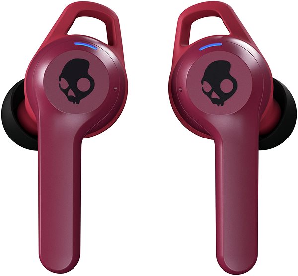 Kabellose Kopfhörer Skullcandy Indy Evo True Wireless In-Ear rot Seitlicher Anblick