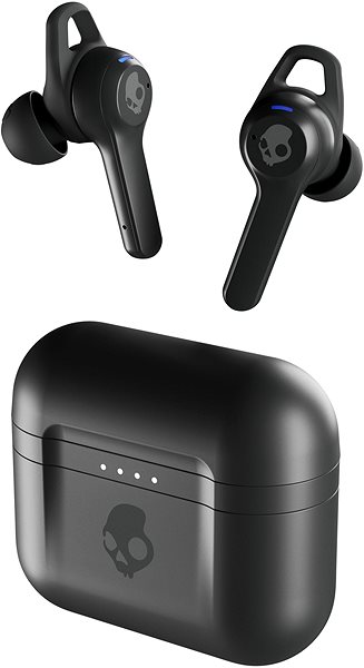 Bezdrôtové slúchadlá Skullcandy Indy ANC True Wireless In-Ear čierne Bočný pohľad