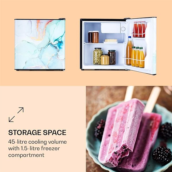 Small Fridge KLARSTEIN CoolArt Features/technology