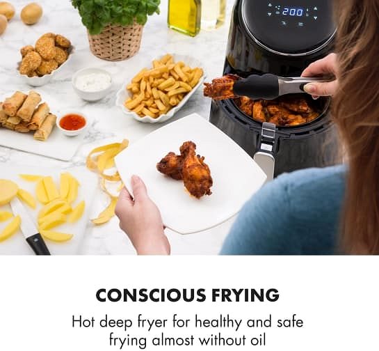 Deep Fryer Klarstein AirVital Black Features/technology