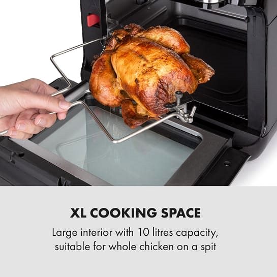 Deep Fryer Klarstein AeroVital Fry Black/Silver Features/technology