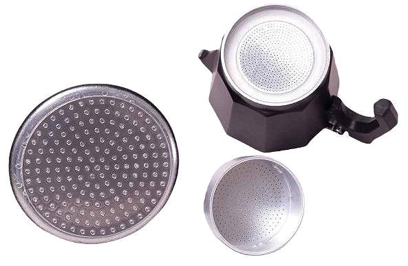 Moka konvička kamille Moka konvice Espresso, 300 ml černý mramor ...